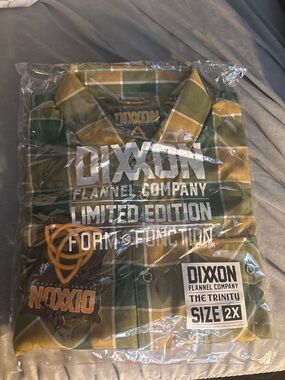 DIXXON Green & Mustard Plaid Button-Down Flannel Shirt